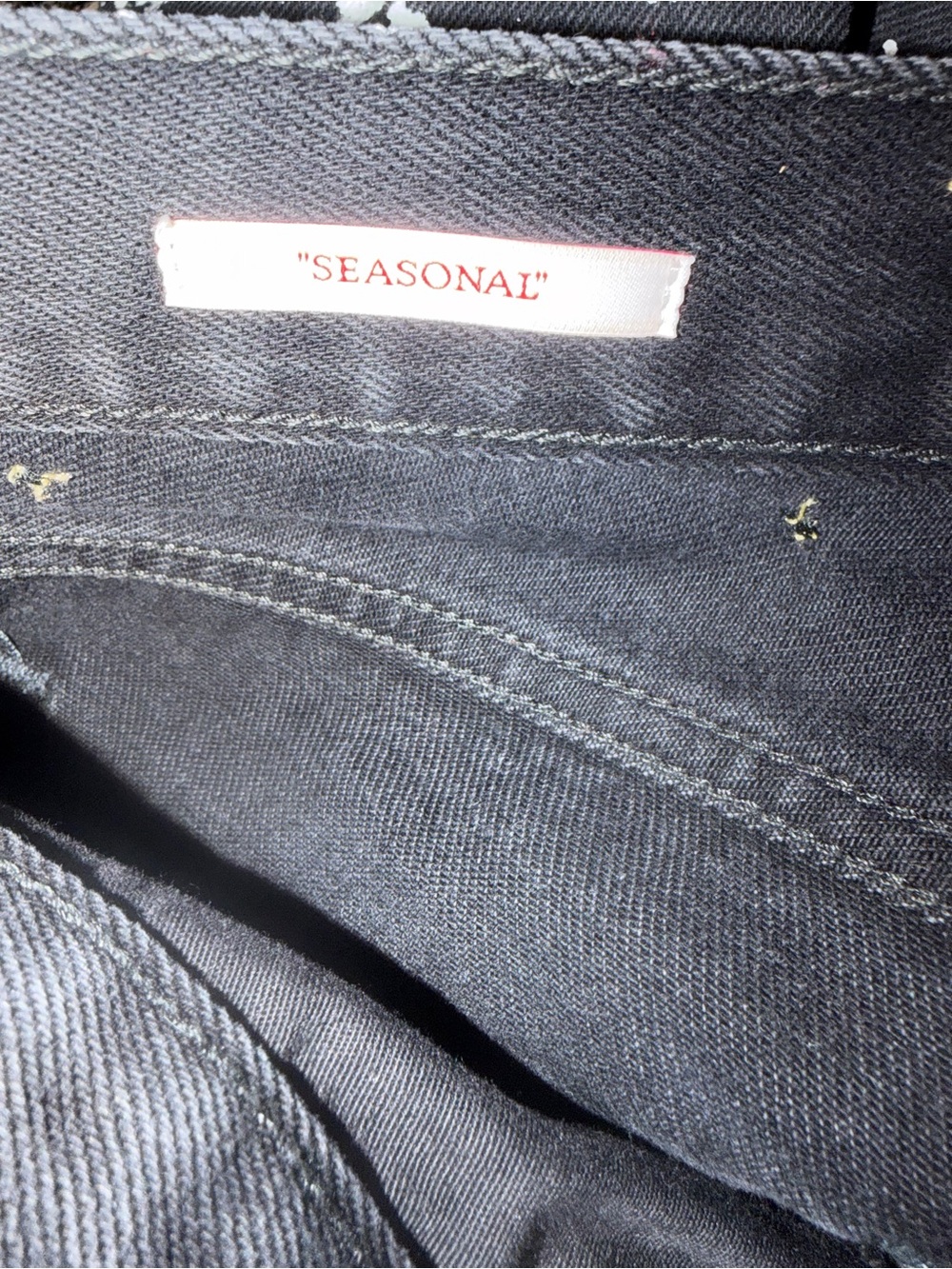 OFF-WHITE c/o Virgil Abloh Diagonal Paint Splatter Jeans Sz 31 Black 2022 - Picture 5 of 9
